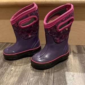 Bogs Purple and Pink Kids Rain Boots